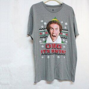 NWT Men's 2XL / 2XG Elf OMG It's Santa Short Sleeve Graphic Tee  or T Shirt
